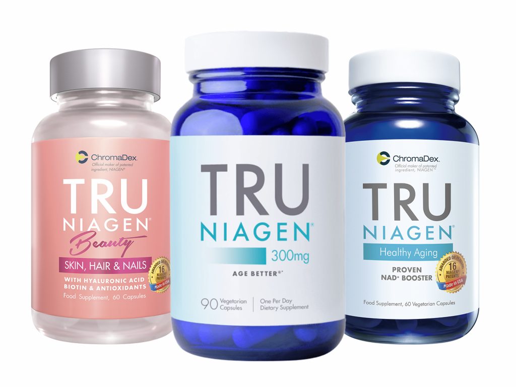 Riding on the sucessful launch of TRU NIAGEN® (right) and TRU NIAGEN® Beauty (left),Watsons Hong Kong is now offer an advanced version of TRU NIAGEN® (middle) on its online store, with 300mg of NIAGEN® in each capsule. Customers only need to take 1 capsule a day to boost cellular energy and promote cellular repair